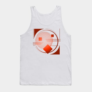 Geometric abstract red cool Tank Top